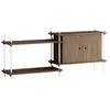 MOEBE - Etagère Shelving System - Marron - MDF placage chêne