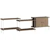 MOEBE - Etagère Shelving System - Marron - MDF placage chêne