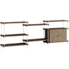 MOEBE - Etagère Shelving System - Marron - MDF placage chêne
