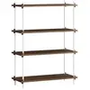 MOEBE - Etagère Shelving System - Marron - MDF placage chêne