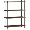MOEBE - Etagère Shelving System - Marron - MDF placage chêne