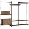 MOEBE - Dressing Shelving System - Marron - MDF placage chêne