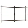 MOEBE - Etagère Wall Shelving - Marron - MDF placage chêne