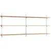 MOEBE - Etagère Wall Shelving - Bois naturel - MDF placage chêne