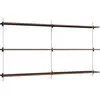 MOEBE - Etagère Wall Shelving - Marron - MDF placage chêne