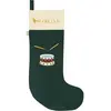 Fabelab - Chaussette de Noël Tambour Vert foncé taille unique