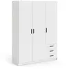Tvilum Spell armoire 3 portes et 3 tiroirs, blanc.