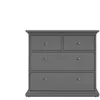 Commode 4 tiroirs HARLINGTON coloris gris