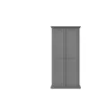 Armoire 2 portes battantes HARLINGTON coloris gris