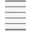 Commode 5 tiroirs BEST LAK blanc laqué imitation béton