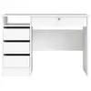 Bureau 4 tiroirs COLLEGE 3 coloris blanc
