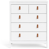 Commode 3+2 tiroirs REAL coloris blanc
