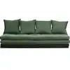 Karup Design Futon canapé lit 3 places 2x70x200 CHICO kaki