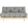 Canapé-lit gris en pin massif Roots 160 - Karup Design