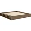 Karup Design Lit ZIGGY en pin massif foncé avec multiples rangements 180x200
