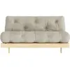 Canapé-lit linen en pin massif Roots 160 - Karup Design