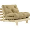 Fauteuil convertible beige blé Roots 90 - Karup Design