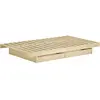 Sommier avec 2 tiroirs en pin naturel 90x200cm Kanso - Karup Design