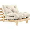 ROOTS - Fauteuil convertible 90x200cm en bois naturel et tissu Karup Design
