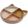 Liewood - Assiette à compartiments Arne - Cat rose multi mix