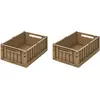 Liewood Lot de 2 petites caisses de rangement Weston S Oat