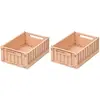 Liewood Lot de 2 petites caisses de rangement Weston S Tuscany rose