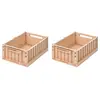 Liewood Lot de 2 caisses de rangement Weston M Tuscany rose