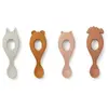 Liewood Lot de 4 cuillères en silicone Liva rose mix