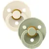 BIBS® BIBS Sucette Colour Ivory/Sage latex 0-6 m, lot de 2