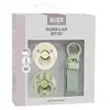 Coffret Cadeau Tétine et Attache Tétine Loop Caoutchouc Naturel Sage