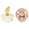 BIBS Colour Size 1: Anatomical 0-6 months tétine Ivory / Blush 2 pcs