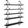 5 étagères en frêne noir 155 cm Démon Shelf - Gubi