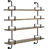 4 étagères en noyer 155 cm Démon Shelf - Gubi