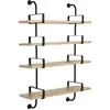 4 étagères en chêne laqué 95 cm Démon Shelf - Gubi