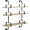 3 étagères en chêne laqué 95 cm Démon Shelf - Gubi