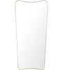 GUBI miroir mural rectangulaire F.A.33 (146 x 70 cm - Verre et laiton)