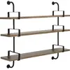 3 étagères en noyer 155 cm Démon Shelf - Gubi