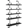 5 étagères en frêne noir 95 cm Démon Shelf - Gubi
