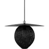 Suspension noire et base en métal noir 22 cm Satellite - Gubi