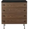 Commode à tiroirs simple en noyer 62 Dresser - Gubi