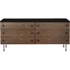 Commode 6 tiroirs en noyer 62 Dresser - Gubi