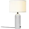 Space Copenhagen GUBI lampe de table GRAVITY SMALL (Blanc - Marbre et Tissu blanc)