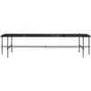 GUBI table basse structure noire TS CONSOLE 180 x 40 x H 40 cm (Noir M...