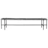 GUBI table basse structure noire TS CONSOLE 180 x 40 x H 40 cm (Gris E...