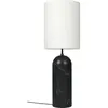 Lampe blanche base noir en marbre XL Gravity - Gubi