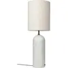 Lampe beige base blanche en marbre XL Gravity - Gubi