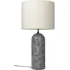Lampe basse crème base grise en marbre XL Gravity - Gubi