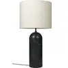 Lampe basse crème base noire en marbre XL Gravity - Gubi