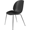 Gubi Set De 4 Chaises Beetle Dining Chair Base Chrome Noir (Black - Po...