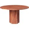 Table à manger ronde en marbre rouge Epic - Gubi